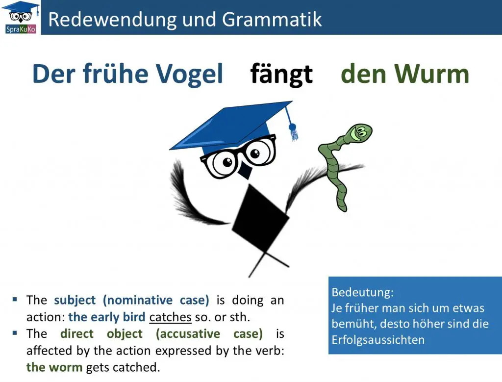 Der Frühe Vogel Fängt Den Wurm Alternative sprachekulturkommunikation.com