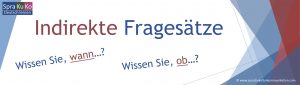 Indirekte Fragesätze
