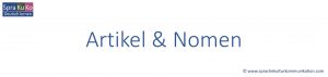 HEADER Artikel und Nomen
