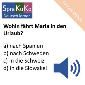 Wohin fährt Maria in den Urlaub