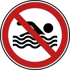 nicht schwimmen