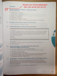 Sicher Übungsgrammatik S. 125 mit Anmerkungen