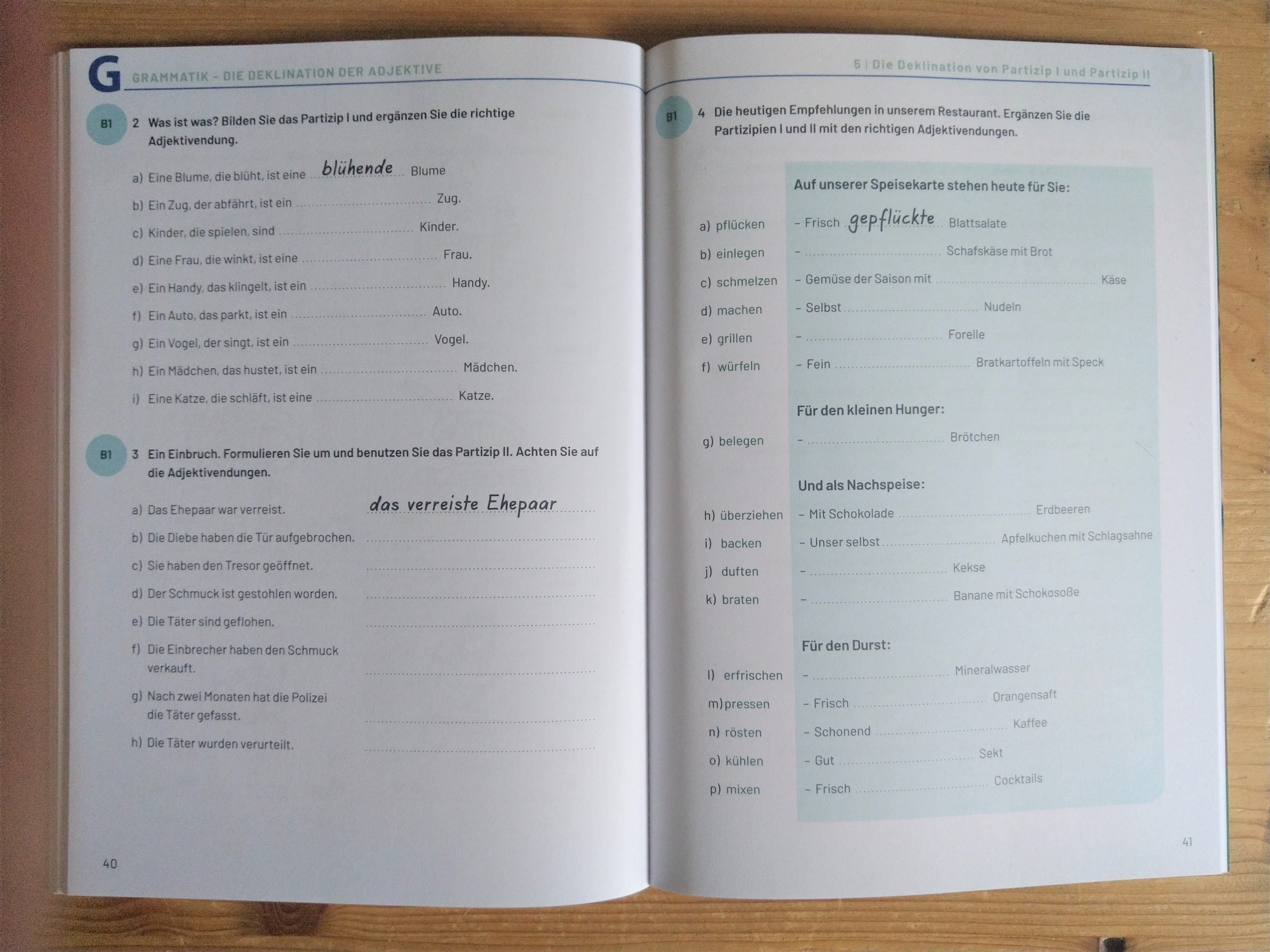 Adjektivedeklination Trainingsheft Sprachzeitung scaled