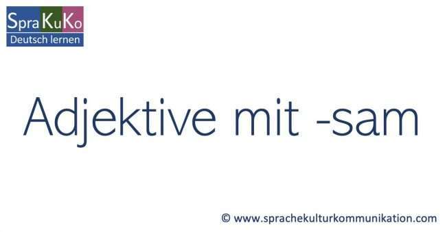 Wörter Mit Sam Am Ende sprachekulturkommunikation.com