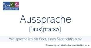 Aussprache in der deutschen Sprache