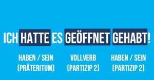 Bildung - Doppeltes Plusquamperfekt