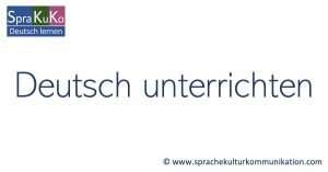 Deutsch unterrichten