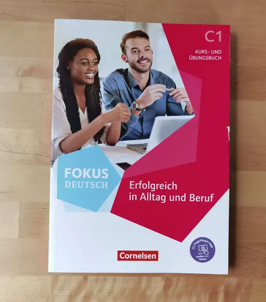 The German C1 Cornelsen Verlag focus is scaled