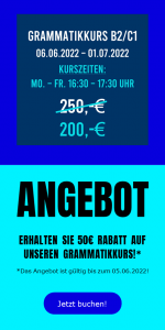 Grammatikkurs Wiederholung Angebot