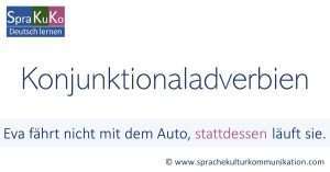 Konjunktionaladverbien im Deutschen