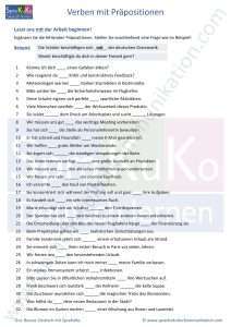 Kopiervorlage Verben mit Praepositionen als PDF