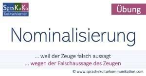 Nominalisierung Übung