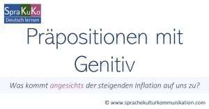 Präpositionen mit Genitiv