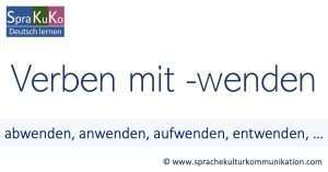 Verben mit wenden