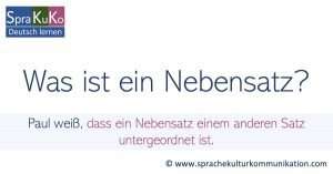 Was ist ein Nebensatz?