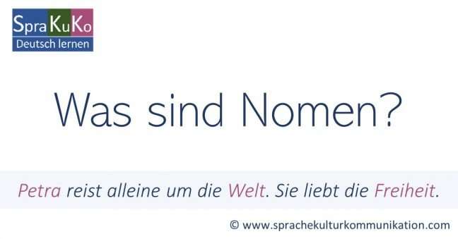 Was Sind Nomen? - Wortarten Im Deutschen | Sprakuko - Deutsch Lernen