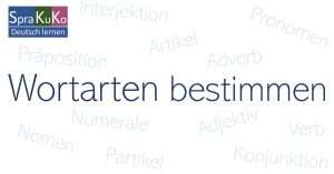 Wortarten bestimmen