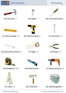 Wortschatz Werkzeug