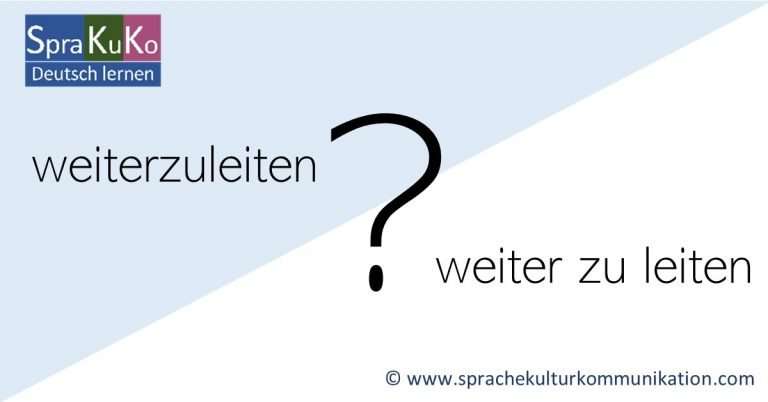 Weiterzugeben Oder Weiter Zu Geben
